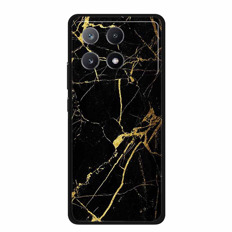 Marble Pattern Phone Case for Poco X6 Pro Clear Edge Cover Funda for Xiaomi Poco X 6 Pro Soft Transparent Coque Color Back Shell