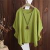 ZANZEA Women Summer Casual O-neck Batwing Sleeve Cotton Tee Tops