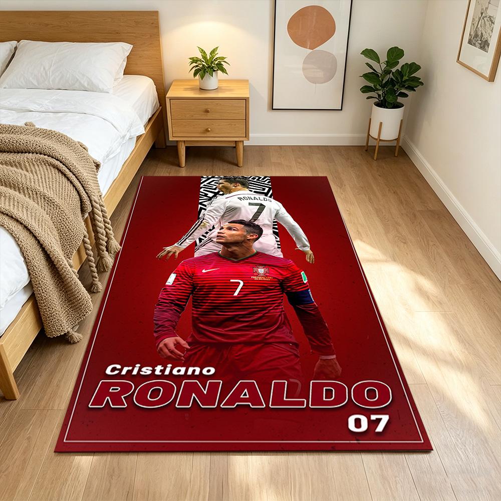 Cristiano Ronaldo Area Rug Perfect for Study Room Living Rooms Dining Room Kitchen Anti-slip Rug Decorate Offices