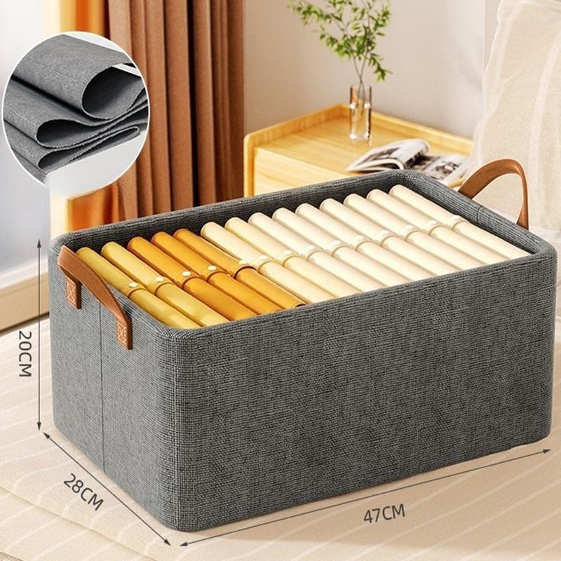 Household Foldable Clothing Storage Box Clothing and Pants Sorting Box Fabric Wardrobe Layered Storage Basket