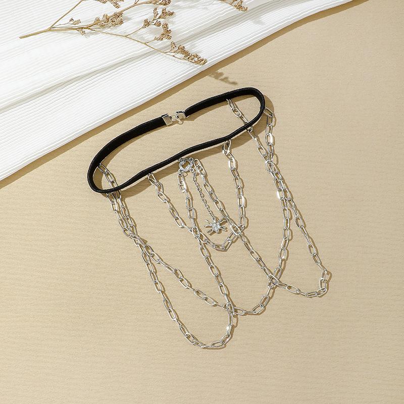 Exaggerated Elastic Rope Spider Multi-Layer Leg Chain, Beach Sexy Multi-Layer Chain Leg Decoration