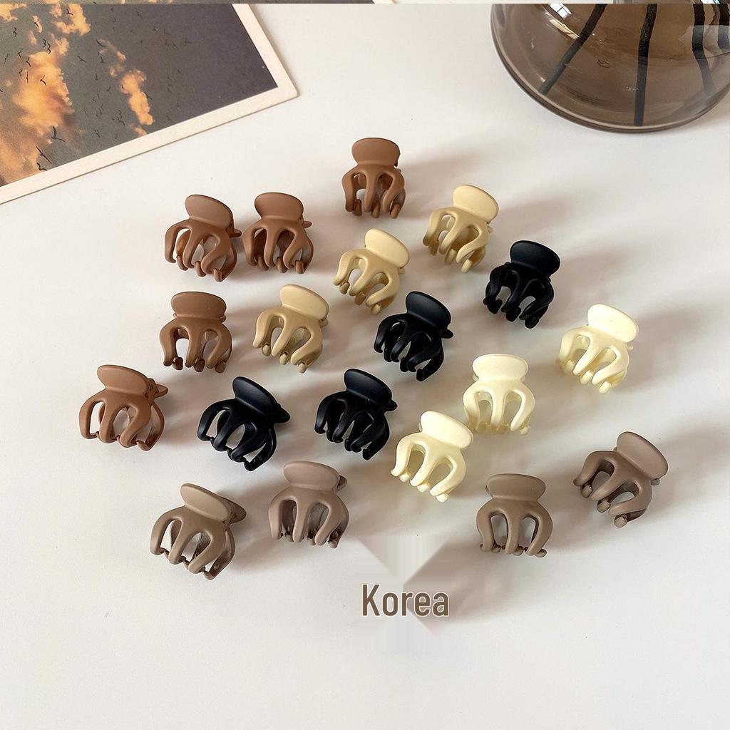 Mini Brown Cross-Border Claw Hair Clip for Bangs & Forehead