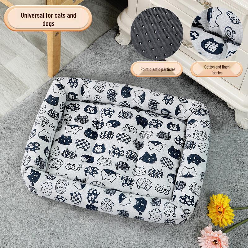 All-Season Pet Bed: Versatile Mat for Small to Large Dogs and Cats