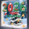 Christmas 2026 Cartoon 3D Digital Glass Sticker Shopping Mall Window Static Removable Window Sticker