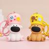Anti-Lost Little Dog Keychain Hanging Cartoon Dog Key Ring  Girls Couple Girlfriends