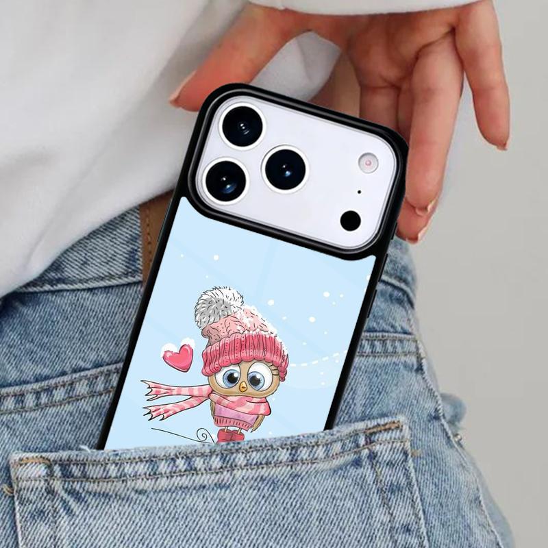 Harris Cute Owl Phone Case for iPhone 16e 15 14 13 12 17 Pro Max Plus Air 17pro Cover Coque