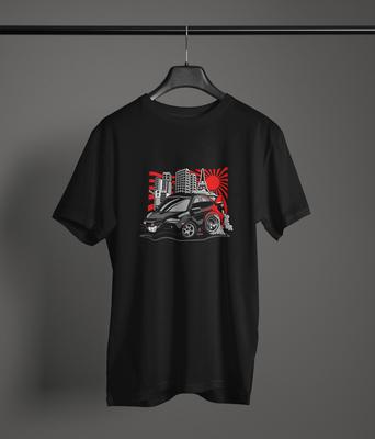 Civic Type R Fan Art T-shirt 100% Bomull JDM VTEC Rally Grafik Unisex T-shirt