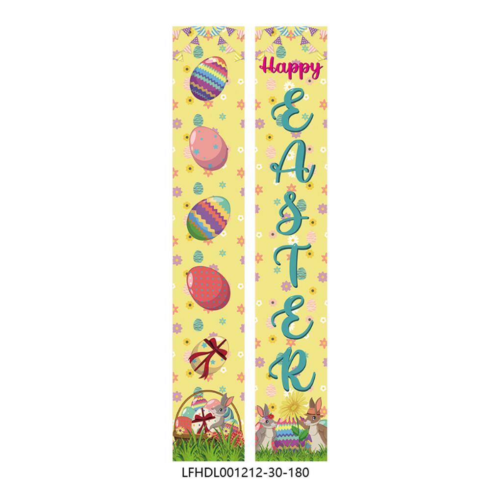 180 * 30Cm Easter Family Party Festival Atmosphere Arrangement Flag Polyester Cloth Couplet Customization