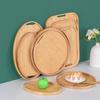 ZISIZ Oval Bamboo Serving Tray