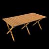 YouTuozhe Aluminum Wood Grain Egg Roll Folding Table