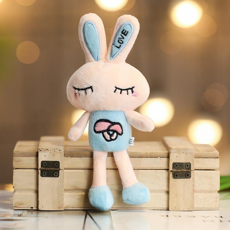 Adorable Plush Bunny Toy Mini Rabbit Doll Soft Stuffed Animal For Wedding Toss