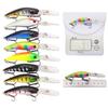 43-Piece Plastic Lure Bait Set Minnow Hard Bait Mixed Set for Bass Fishing