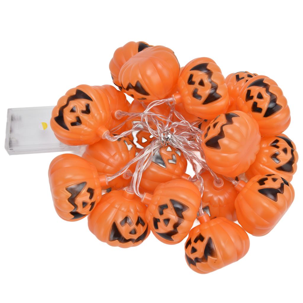 20LED Halloween Kürbis Lichterkette 3 Meter Dual-Modus Dekorative Lichterkette für Festival