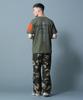 AVIREX REMODEL DESIGN CREW NECK T-SHIRT L Olive