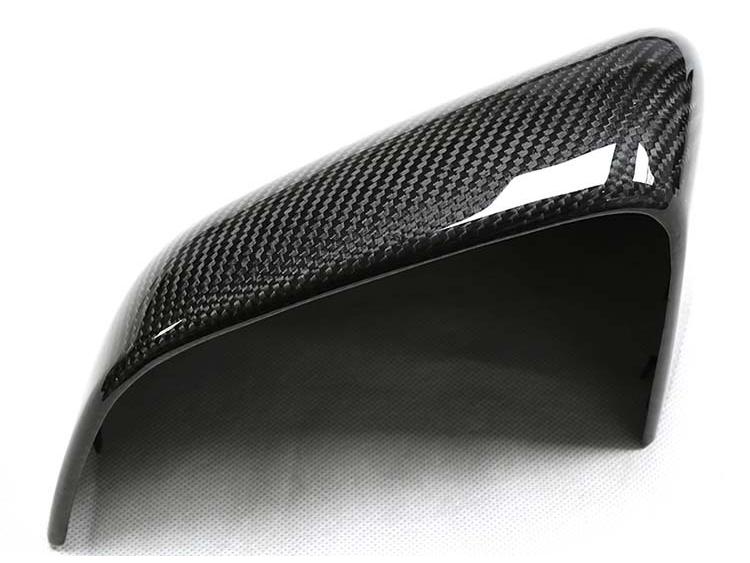 Tesla Model Y Carbon Fiber Rearview Mirror Cover - Dry Carbon Replacement Cap Accessories