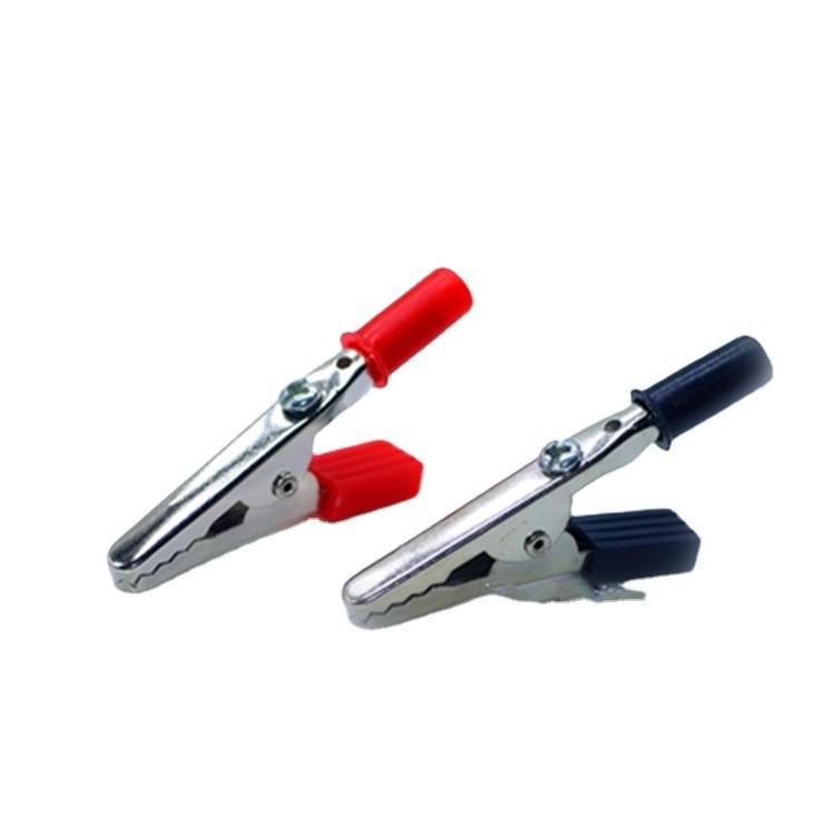 

Red & Black 55MM Alligator Clip Power Cord with Short/Long Handle, Positive/Negative Sheath Clips for Wiring Tests червоний