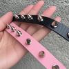 2026 Retro Punk Star Spikes Rivet Skull Studded Bracelet Black White Pu Leather Wristband Men Women Jewelry Gothic Accessories