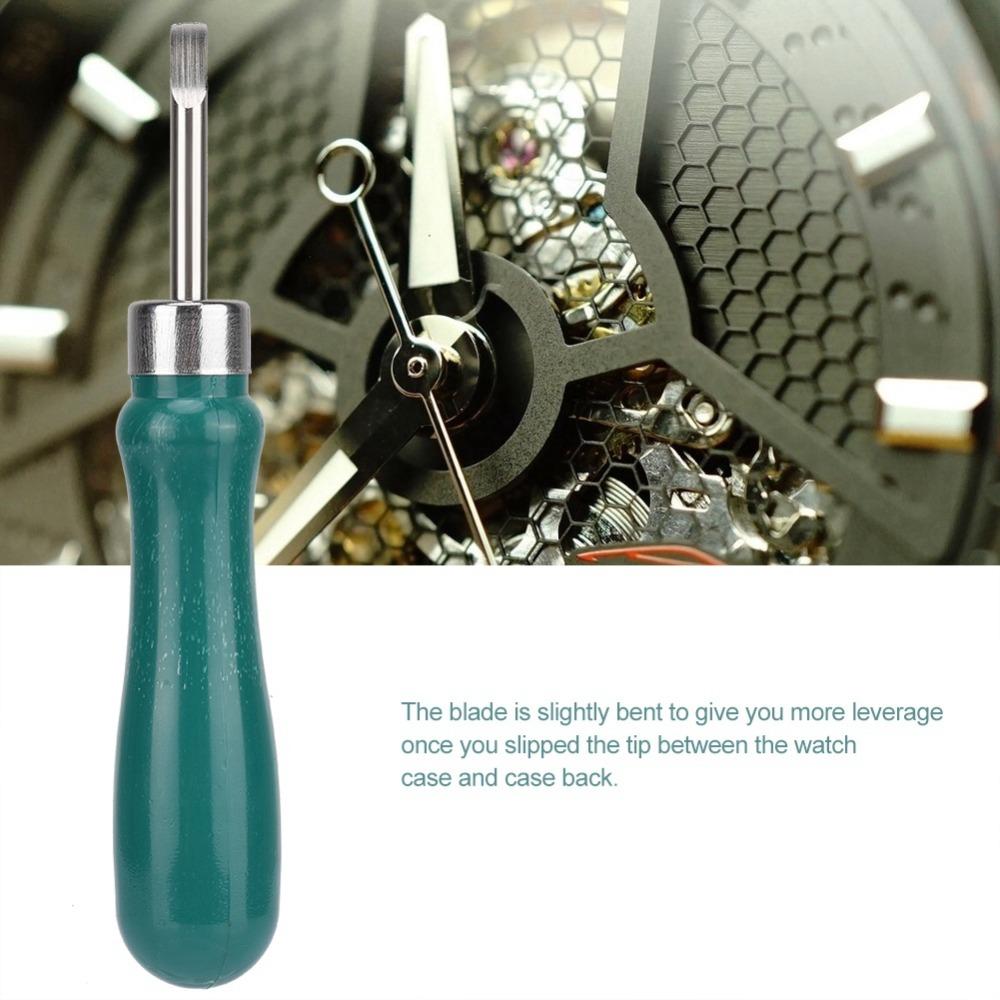 Green Handle Watch Back Case Cover Opener Fixed Lever Mechanism Watch Battery Change Repair Tool Watch Repair Back Remover Tool