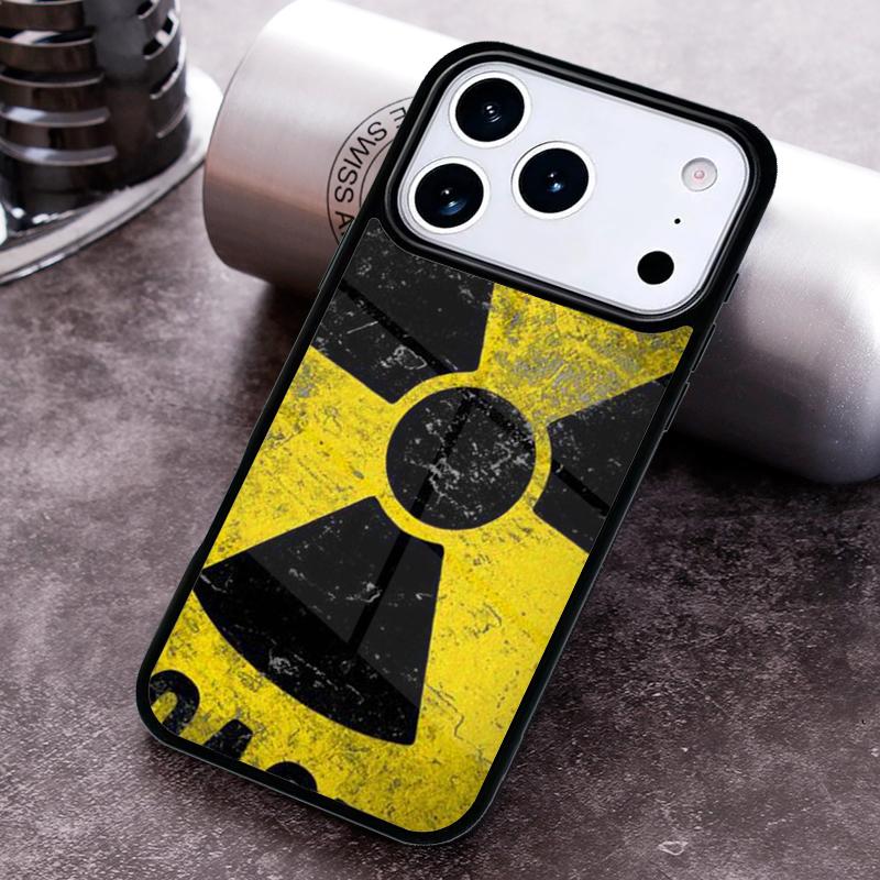 Nuclear Radiation Emblem Phone Case for iPhone 17 16 15 Pro Max Air 14 13 12 11 Plus Shockproof Capa Cover