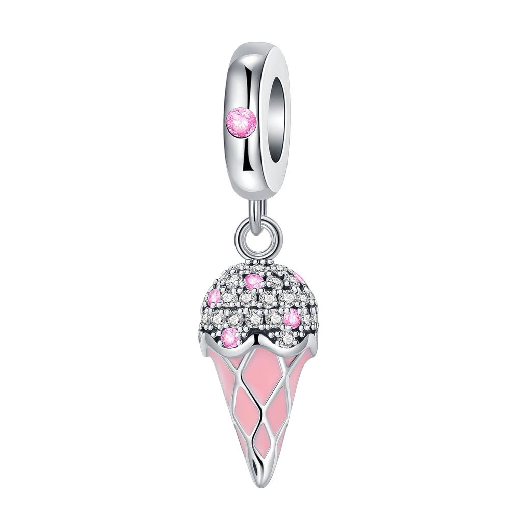 Brand New Summer Cake Charm Bead Component Copper Metal Fruit Ice Cream Candy Pendant Bead Component Bead Components Designed For Authentic Original