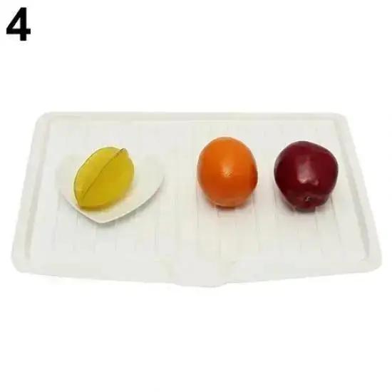 

Drainer Sink Drying Rack Washing Display Sorting Tray Multi-functional Kitchen Storage Tea Plate Home Plastic Fruit Organization белый