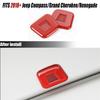 Top Microphone Cover Trim Bezel Decoration Red For Jeep Compass 17+ Renegade 18+
