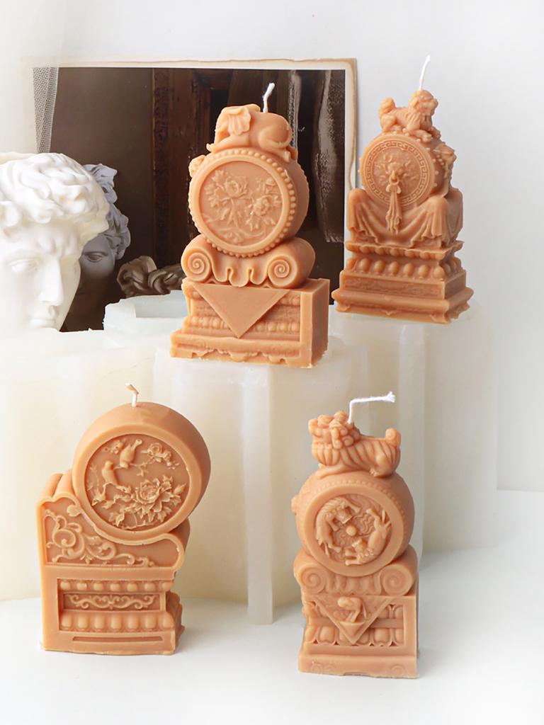 Silicone Molds Epoxy Resin Moulds Crafting Molds Animal Shape Silicone Candle Making Moulds Silicone Texture for Candle