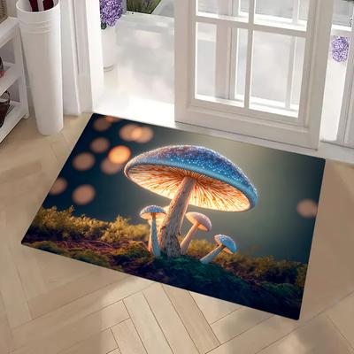 1pc Mushroom Doormats Home Carpet Bathroom Absorbent Mats Anti-Slip Mats Home Decor Supplies Carpets Home Kitchen Floor Mats