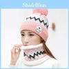 Knitted Hat Winter With Plush Balls And Letter Decor For Activities Outdoor