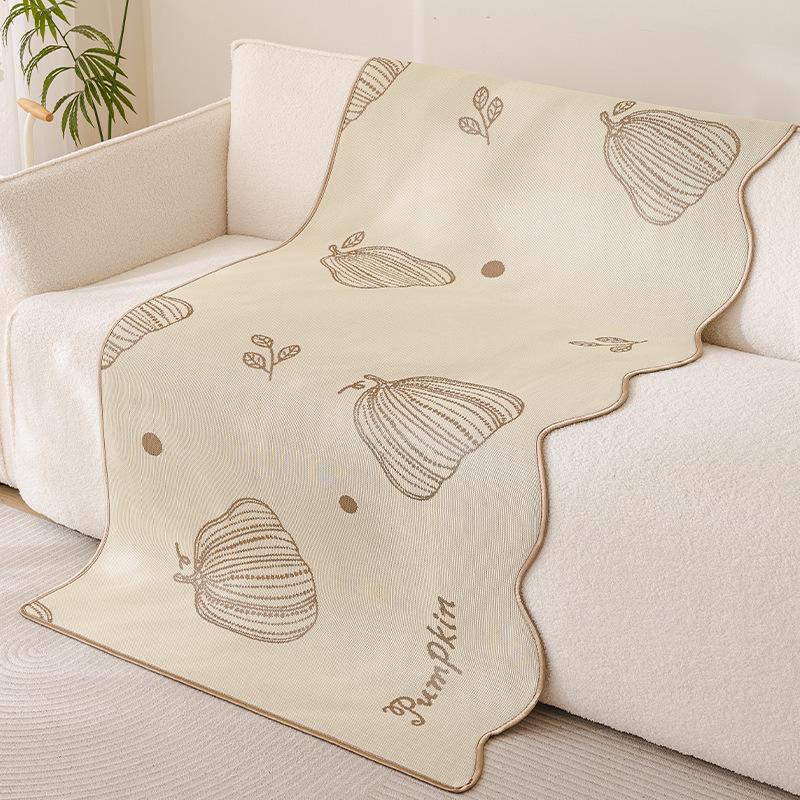 Special-Shaped Ice Silk Sofa Cushion  New Summer Mat Leather Sofa Seat Cushion Non-Slip Four-Season Universal Sofa Cover