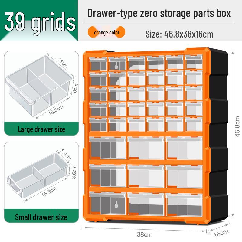 Parts Storage Cabinet with Drawers for Electronics, Hardware, & Screws