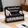 Books Read This Year Counter Personalized Book Counter Tracker Bookshelf Decor Bookish Gifts Accessories for Bookworm