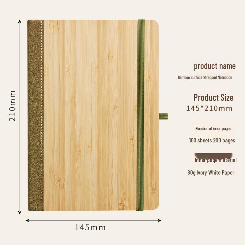 Eco-friendly Bamboo Notebook & Anti-spill Coffee Cup Gift Set