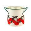 Retro Style Kitchen Storage Bucket With Divider Iron Material Draining Rack Durable Construction 4 Grids Kitchen Storage Box