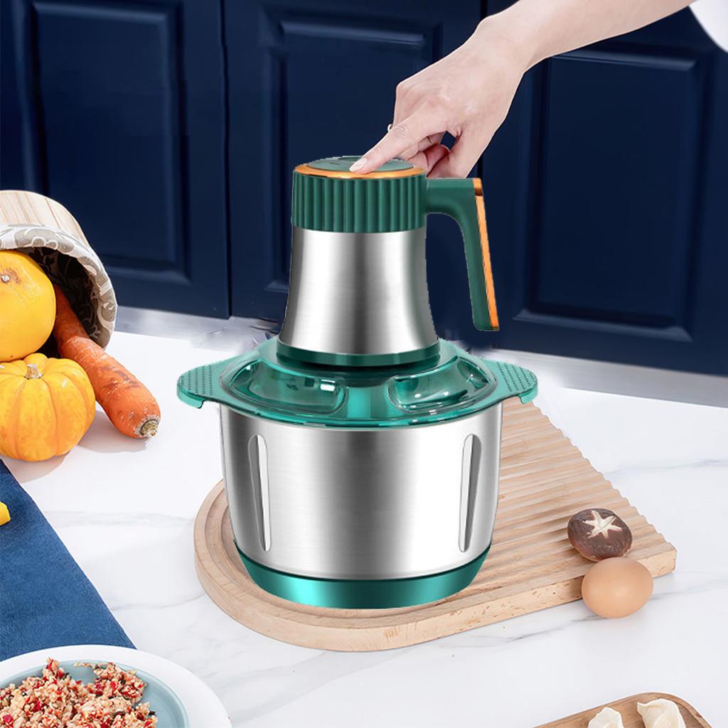 5L Stainless Steel Meat Grinder 500W Large Capacity 5 Blade Multifunctional Electric Food Processor Vegetable Chopper