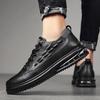 Fashion Men's Leather Casual Shoes Luxury Designer Non Slip Walking Shoes High End Breathable Outdoor Loafers Business Driving Sneakers