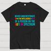 Funny Autism Awareness Autism Spectrum Cotton Casual Cool Loose T-Shirt