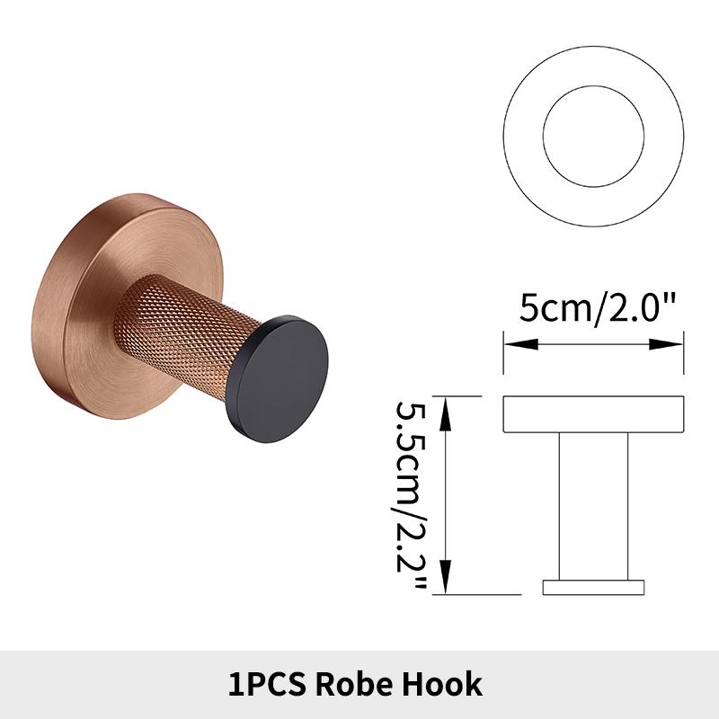 

Настенный держатель для полотенец из розового золота, квадратное кольцо для полотенца, крючок для халата, набор аксессуаров для ванной комнаты, матовый черный