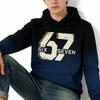 Spring Europe and America Fashion 67 Gradient Print Hoodies Men Women Long Sleeve Pullover Casual Hoodies Sweatshirt Clothing