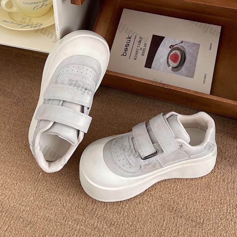 Fashion Women's Platform Casual Shoes 2025 Spring Autumn New Fashion Height Increase Flats Comfortable Outdoor Non Slip Vulcanized Shoes