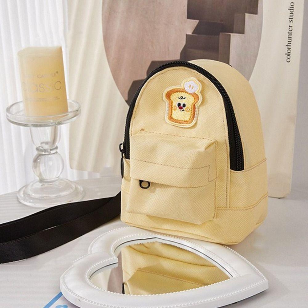 Puppy Toast Schoolbag Pencil Case Crossbody Bag Stationery Storage Bag Travel