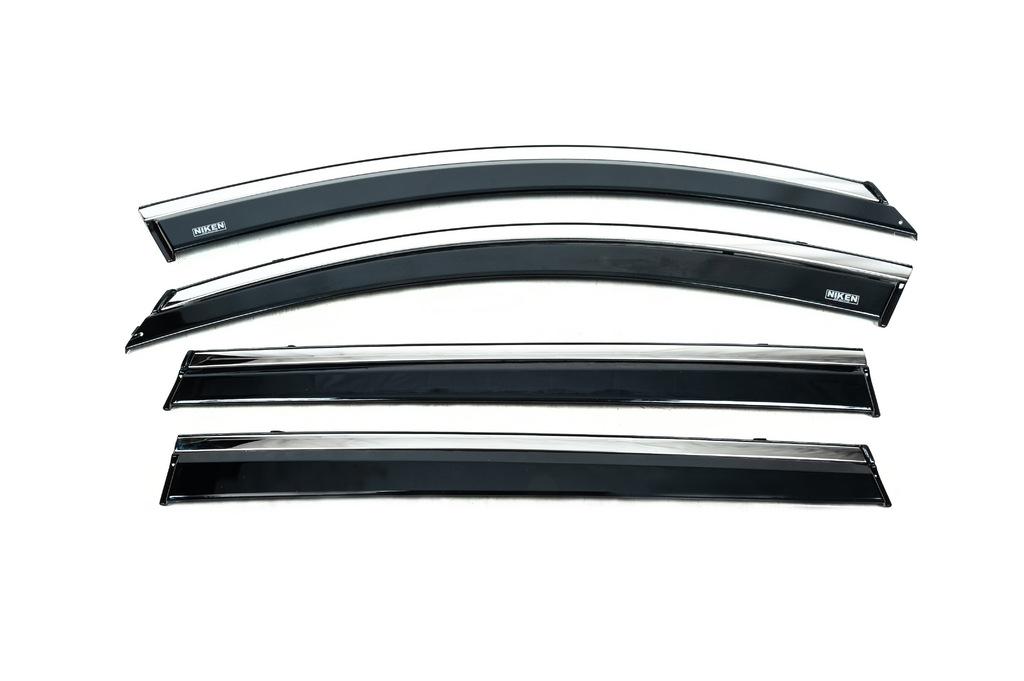 

Ветровики с хромом (4 шт, Niken) для Chery Tiggo 8