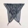 Retro rhombus triangular silk scarf strap fart curtain women's spring and summer fashion versatile stacked wear go out decorative jeans accessories
