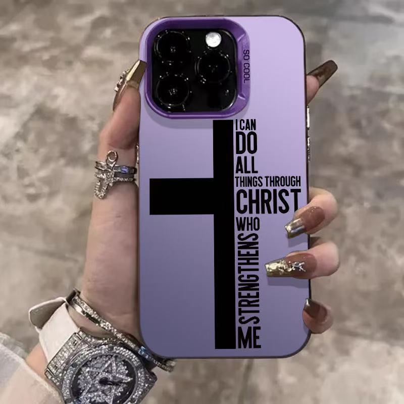 New English applicable iphone16 mobile phone case Apple 15promax/14 trendy brand 13pro12 Europe and America 11xr