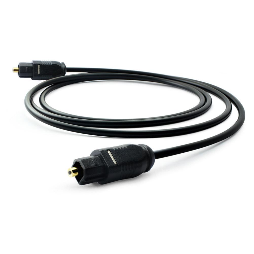 Black 100Cm Optical Fiber Cable Digital Audio Cord for Spdif Dvd Cd Minidisc High Fidelity Sound Durability