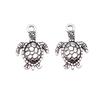 Turtle Charms Antique Bronze Silver Pendants For Animal Themed Jewelry Making