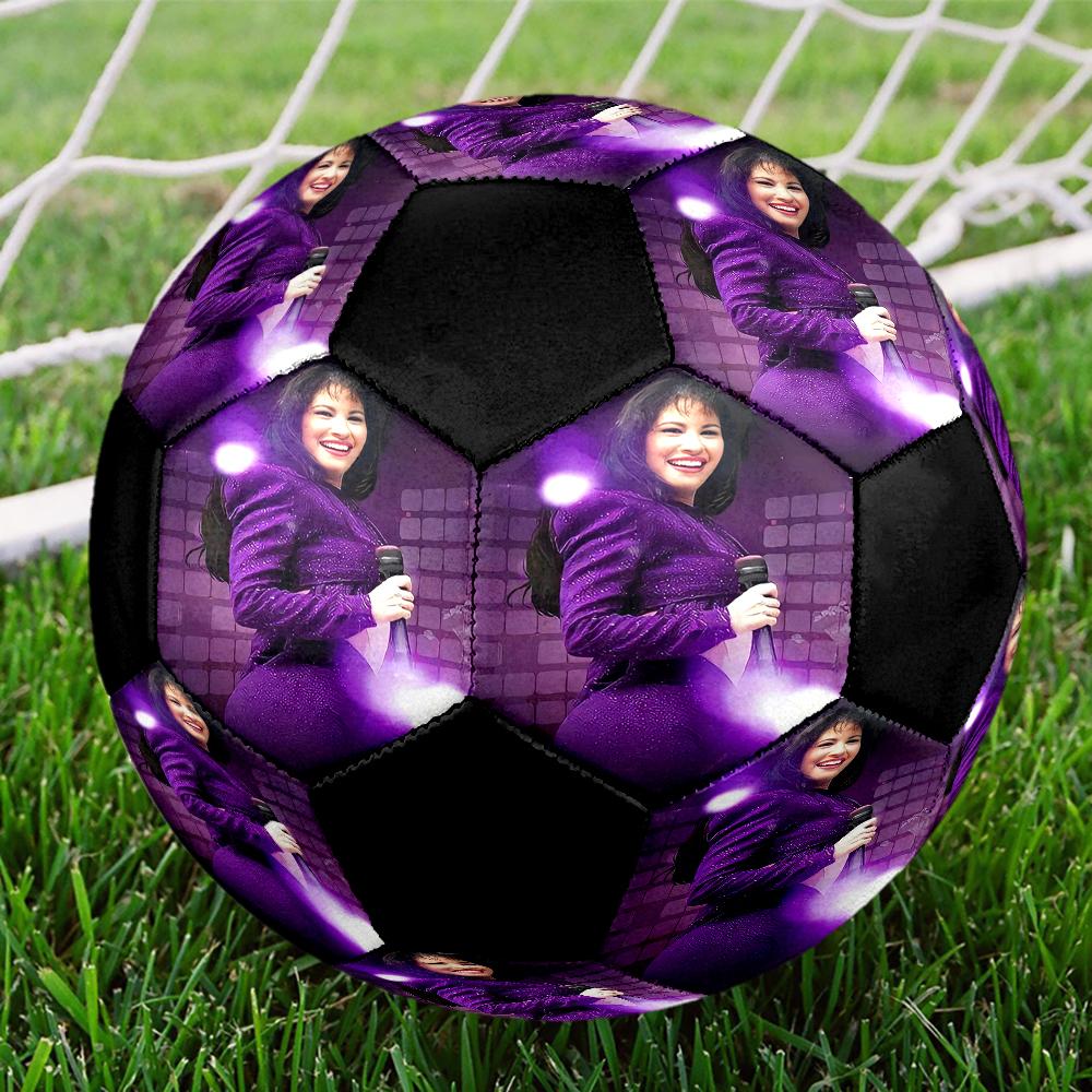 Selena Quintanilla Theme Size 5 Soccer Ball, Suitable for Both Indoor and Outdoor Matches, a Gift Suitable for Everyone.