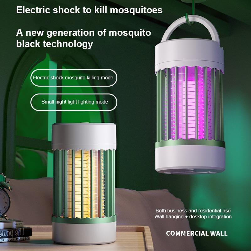 Capcană Anti-Muște pentru Camping, Zapper de Insecte, LED, Silențios, Electronic, Ucigași de Insecte, Reîncărcabil, de Interior, Repelent Anti-Țânțari, Ucigaș, Portabil