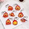 Anime Characters Howls Moving Castle Acrylic Keychain Accessories Bag Charm Creative Backpack Pendant Keyring Gifts For Friends
