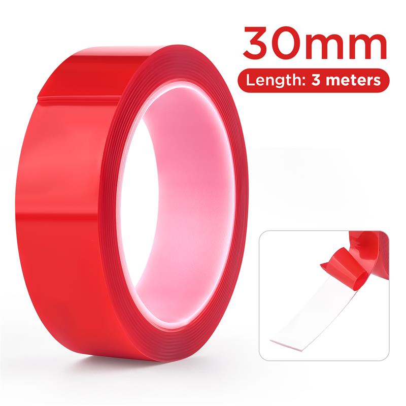 3Meters Transparent Gray Acrylic Double Sided Tape Heavy Duty Nano Tapes Traceless Washable Adhesive Sticker Clear Sticky